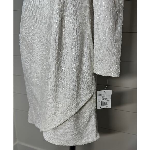 NWT Bardot x David's Bridal One Shoulder Sequin Mini Dress - Size M / 8 - Picture 10 of 13